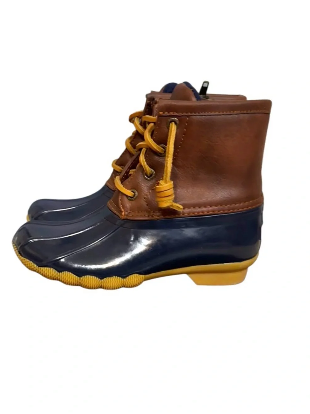 SPERRY SALTWATER insulated leather duck boots girl’s shoes  size 12